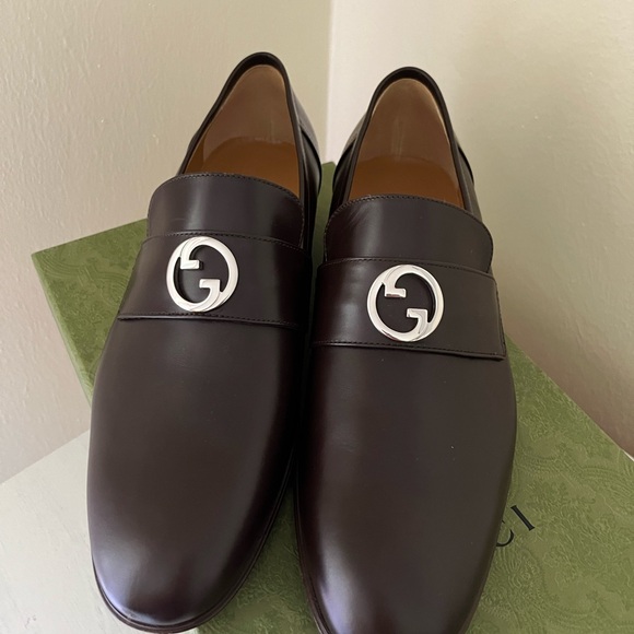 NIB GUCCI MEN'S INTERLOCKING G LOAFER Sz 12G US 12.5 - Picture 3 of 14